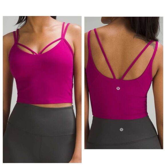 lululemon athletica Tops - NWT Lululemon Align Strappy Ribbed Tank Top in Magenta size 2